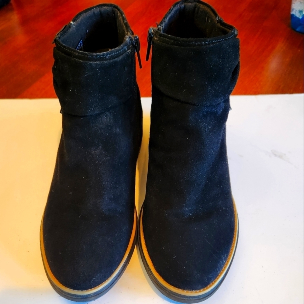 Collections for‎ Clark's size 8.5 black suede leather comfort style boots